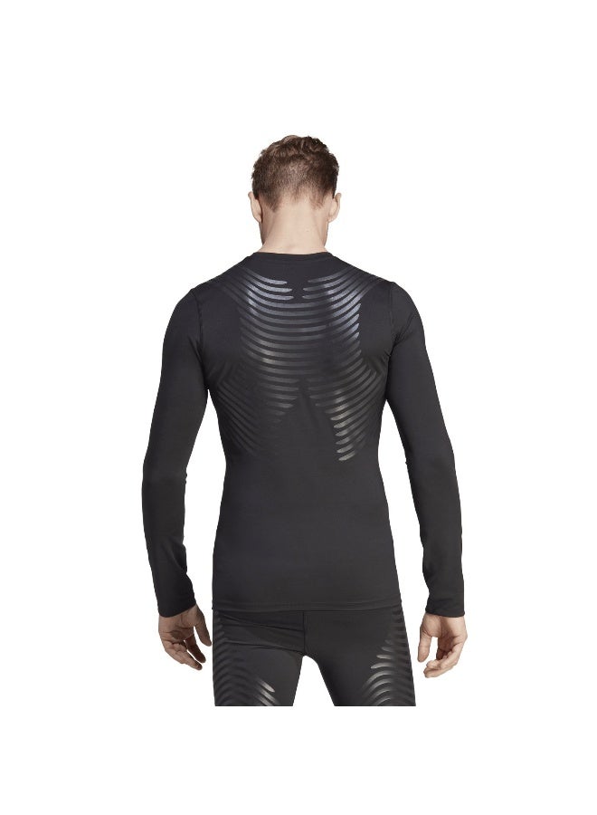 Adidas Adidas Tf Cntrl Ls Tee Black Training T-Shirts For Men Xs  - Image 5
