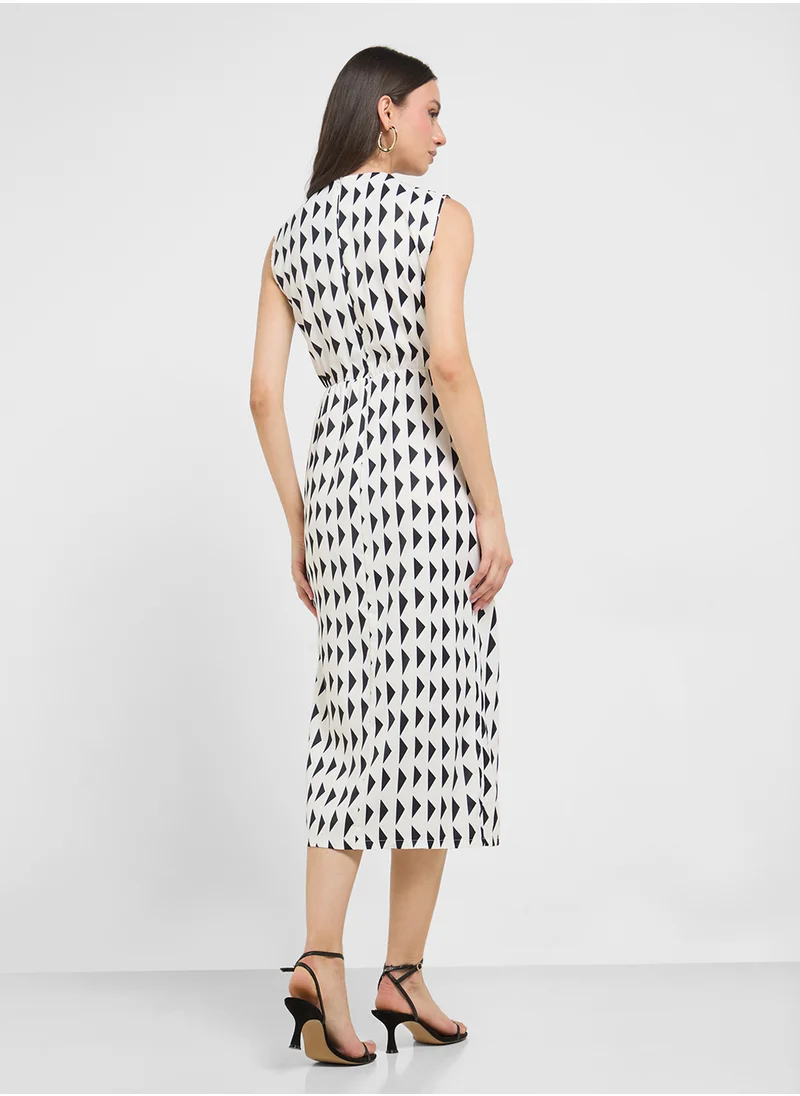 ايلا Geometric Print Dress