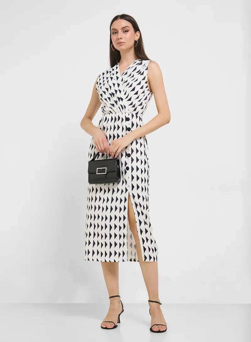 ايلا Geometric Print Dress