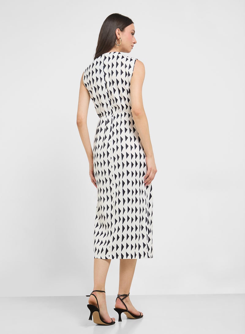 ELLA Geometric Print Dress  - Image 2