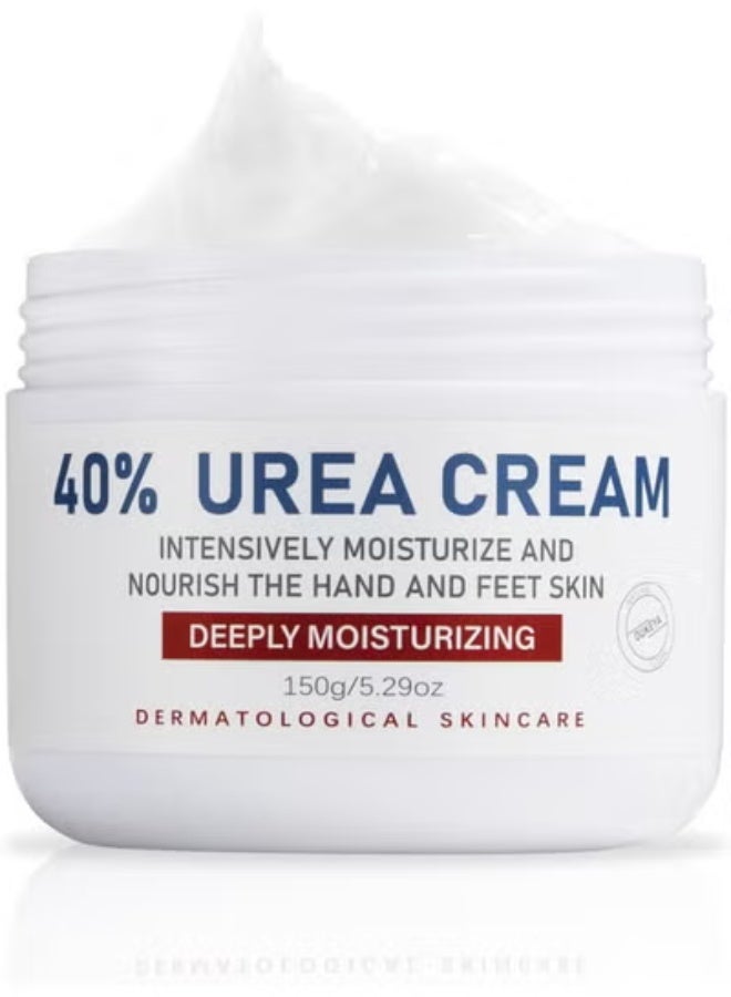 Urea Cream 40 Percent Urea Foot & Hand Cream for Cracked Heels and Dry Skin Urea Lotion for Deep Moisturizing Callus Remover Nourishes Soften Foot Moisturiser for Women&Men Maximum Strength