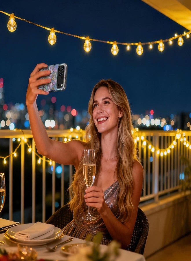 جراب Goodon لهاتف iPhone 17 Pro Max بتصميم أنيق - متوافق مع الشحن اللاسلكي - غطاء صلب مزدوج الطبقات + غطاء سيليكون - جراب حماية للهاتف بتصميمات عصرية للنساء - زهرة اللوتس المجردة - Image 5