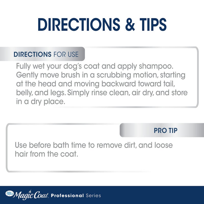 Four Paws Magic Coat Professional Series Grooming All-in-One Wet & Dry Detangling Brush for Dogs, 1 Count - Image 4