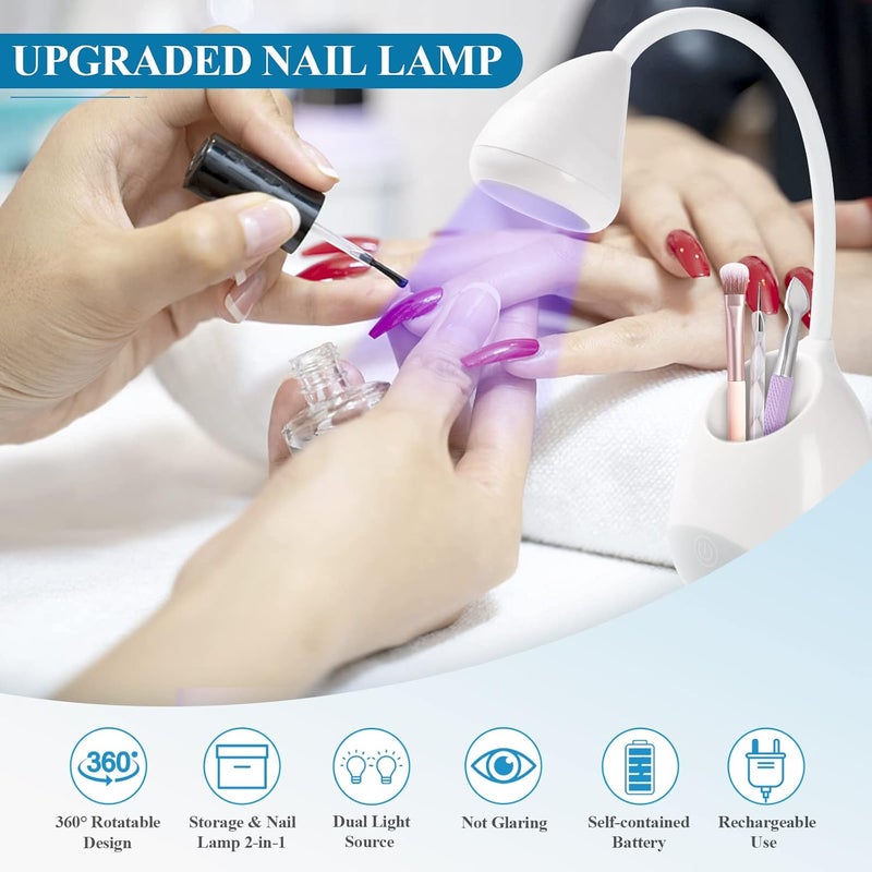 Cost effective upgraded craftsmanship Saviland Rechargeable Nail Led Lamp - 36W Mini U V Light for Gel Nails with Nail Brush Holder Gels Nail Lamp and Flash Cure Light for Nails Portable U V Lamp for Resin Curing for Home DIY Nail Salon Global standard processed material - Image 5