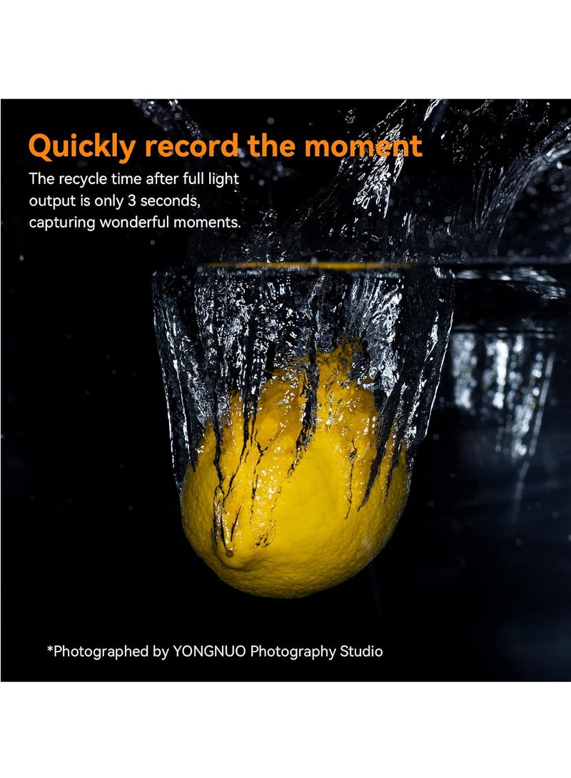 YONGNUO YN14EX II S Macro Ring Flash for Sony Cameras – TTL, 8-Level Brightness, Adapter Rings (49-72mm), LCD Display, LED Focus Assist, Ideal for Macro & Close-Up Photography