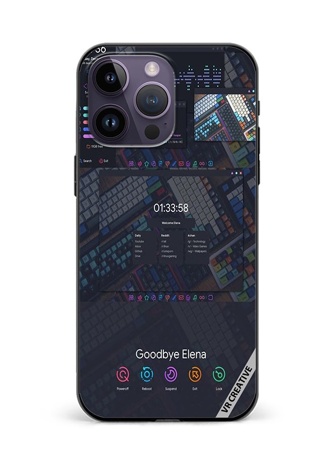 VR CREATIVE Protective Case Cover For Apple iPhone 15 Pro Max Goodbye Elena Design Multicolour - Image 1