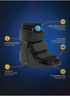Arabest Fracture Boot, Inflatable Walking Fracture Boot, Short Distance Walking Support Orthopedic Boot, Suitable for Ankle Sprain and Fracture Recovery, Suitable for Left or Right Foot  - Image 5