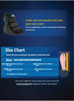 Arabest Fracture Boot, Inflatable Walking Fracture Boot, Short Distance Walking Support Orthopedic Boot, Suitable for Ankle Sprain and Fracture Recovery, Suitable for Left or Right Foot  - Image 2