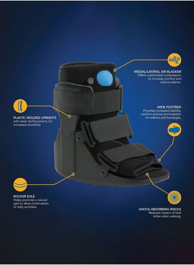 Arabest - Short Air Cam Walker Fracture Boot,Walking Boot Fracture Boot for Broken Foot,Air Walking Boot Fracture Boot Short Walker Protective Boot Sprained Ankle - Image 1