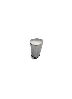 Generic Oval Pedal Garbage Bin | Brushed Stainless Steel Finish | Soft-Closing | Fingerprint-Resistant | Suitable For Kitchens, Restaurants, Hotels, Homes, & Others | 30 Liters 