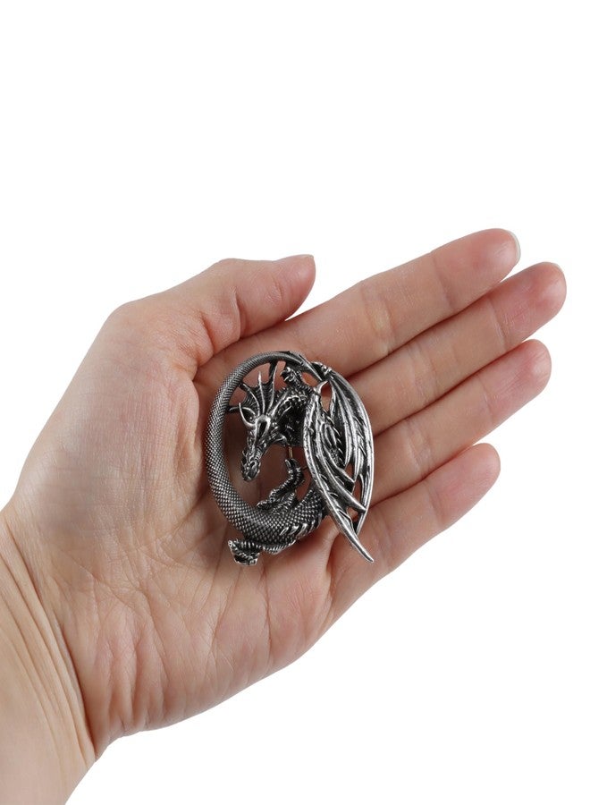 Kexinglu Vintage Gothic Dragon Brooch Pin, 3D Metal Dragon Style Jewelry Pin, Clothing Accessory for Men - Image 2