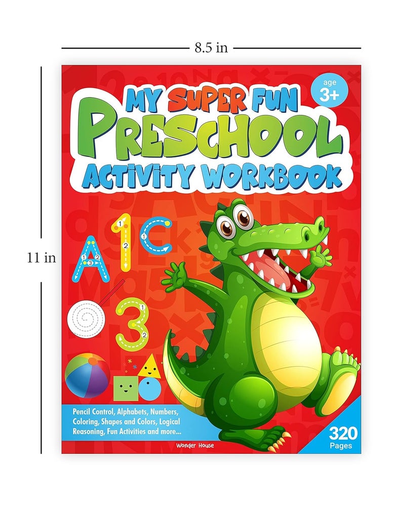 My Super Fun Preshool Activity Workbook for Children: Pattern Writing, Colors, Shapes, Numbers 1-10, Early Math, Alphabet, Brain Booster Activities, Following Directions and Interactive Activities - Image 3