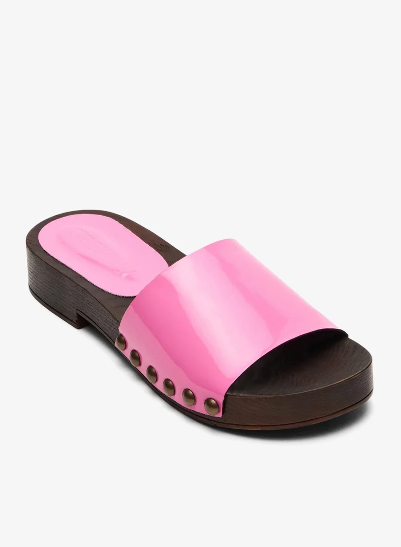 ستيف مادن Steve madden cento women's pink patent flat sandals