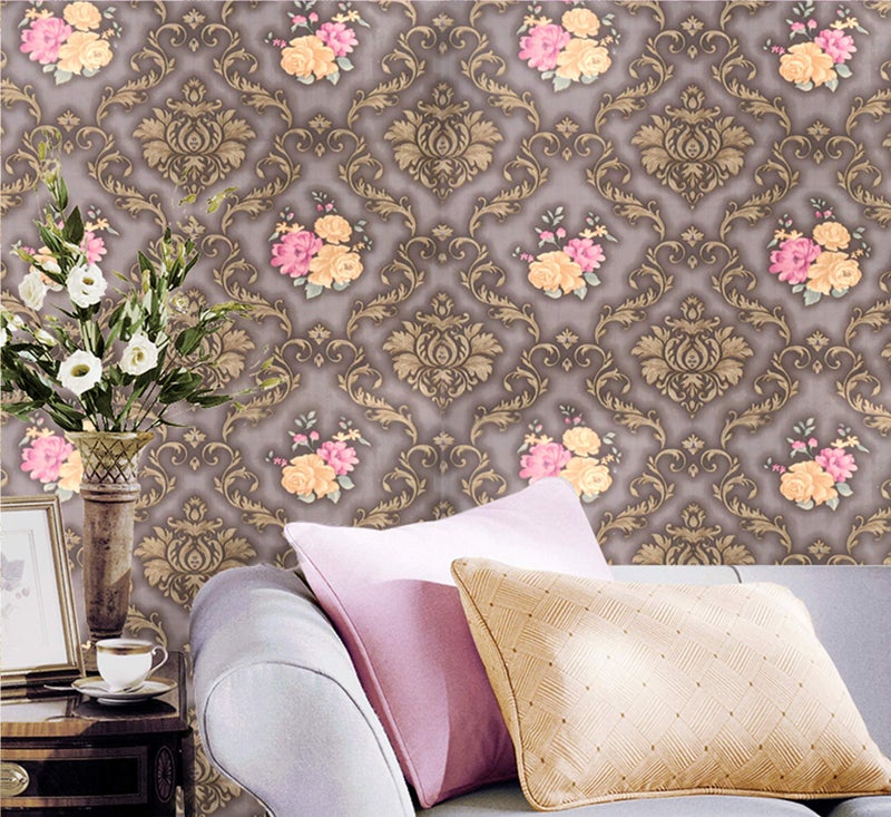 Eurotex Peel and Stick Wallpaper, Self Adhesive DIY Wall Sticker for Bedroom Hall Living Room Kitchen Home & Office, PVC Coated & Waterproof Surface Scratch Resistant – 45 x 600cm - Image 1