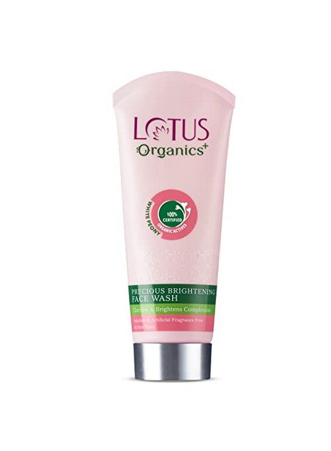 Lotus Organics+ Precious Brightening Face Wash ; For Skin Hydration & Brightening ; Chemical Free & Organic ; 100G  - Image 1