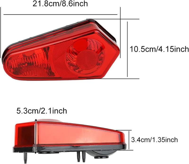 Atubeix Taillight Housing Assembly for Polaris Sportsman 400 500 550 570 700 800 850 1000 (2005-2017) - 2pcs Red - Image 4