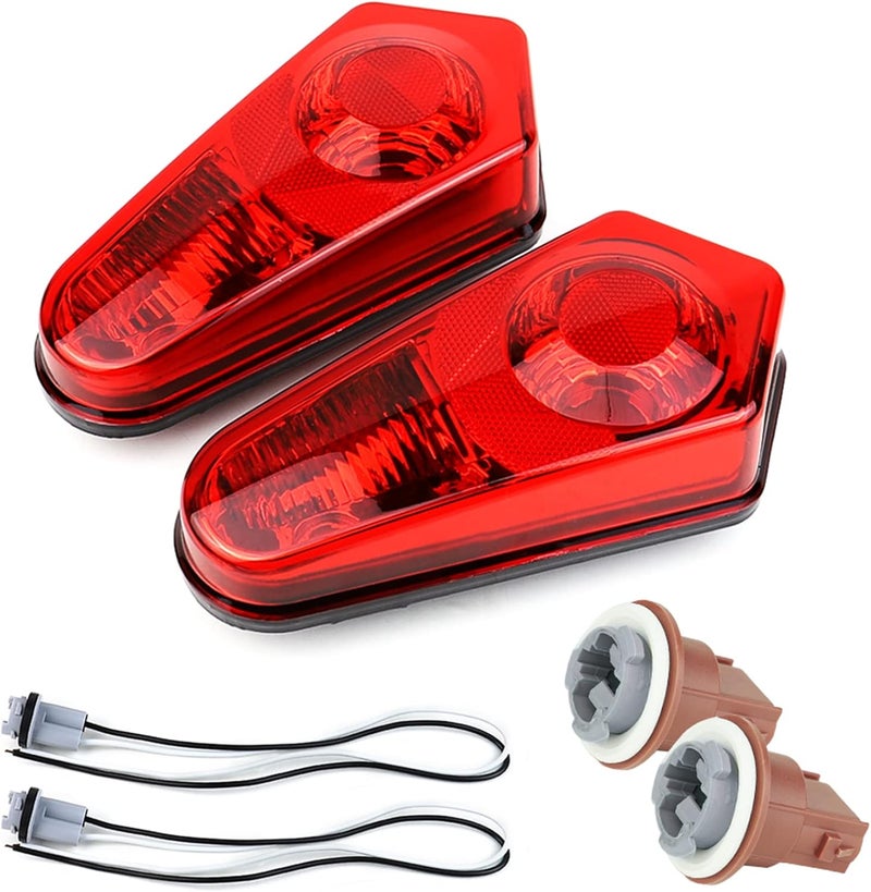 Atubeix Taillight Housing Assembly for Polaris Sportsman 400 500 550 570 700 800 850 1000 (2005-2017) - 2pcs Red - Image 3
