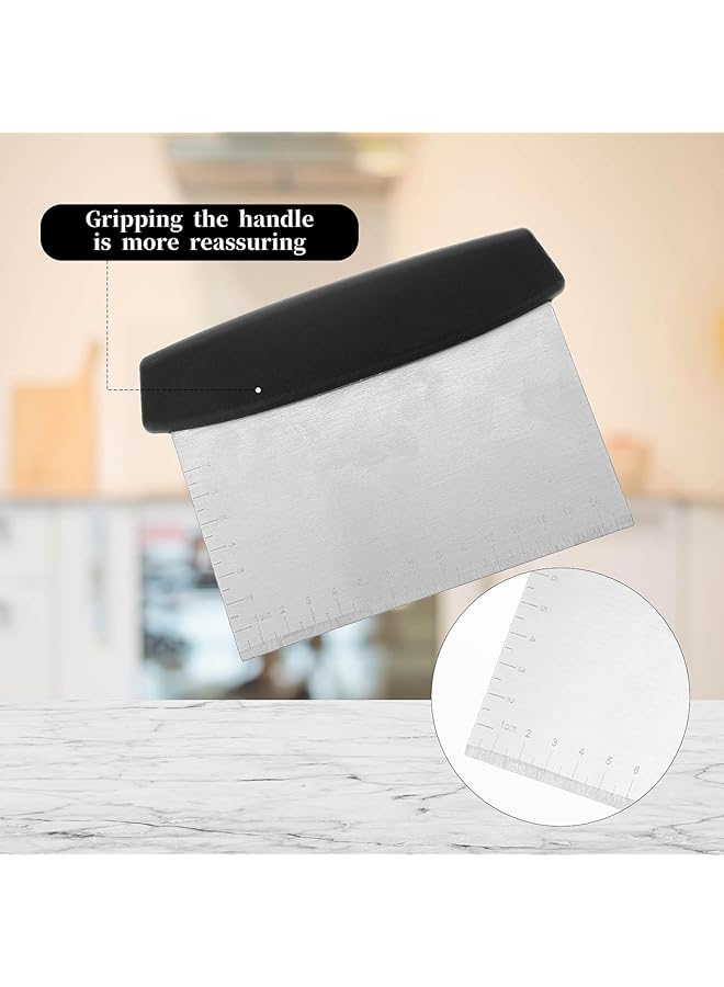 erorex Stainless Steel Bench Dough Scraper Cutter Multi Purpose Bread Tool - Image 3