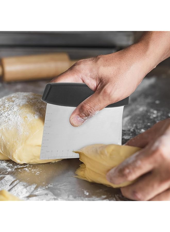 erorex Stainless Steel Bench Dough Scraper Cutter Multi Purpose Bread Tool - Image 5