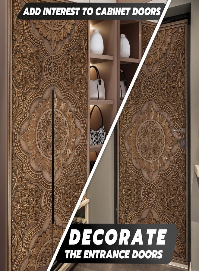 ملصقات أبواب ذاتية اللصق من Alwayspon مقاس 30 × 78.7 بوصة، ملصقات جدارية من الفينيل الفني القابل للإزالة واللصق، ورق جدران لغرفة النوم وديكور المنزل - Image 3