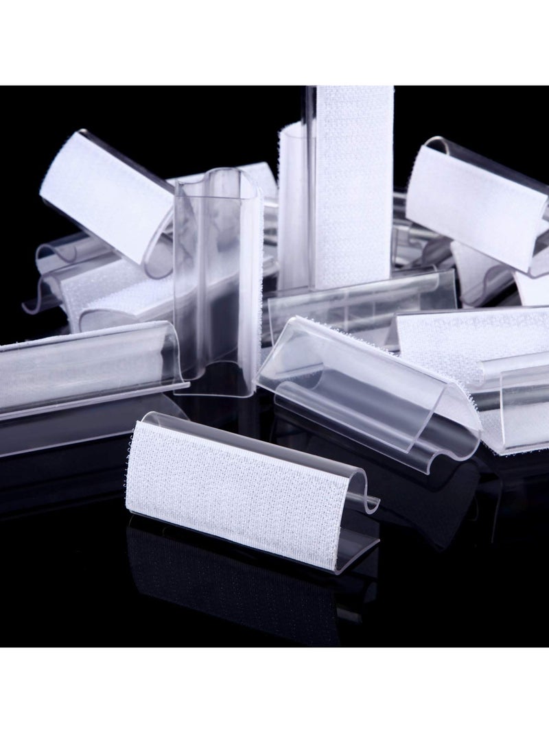 SOLARAE مشابك تنجيد الطاولة الشفافة حوامل غطاء الطاولة المقاومة للرياح مشابك حافة الطاولة الشفافة لحفلات الزفاف المنزلية والاجتماعات والحفلات والنزهات والفناء والولائم والفعاليات الداخلية والخارجية - Image 5