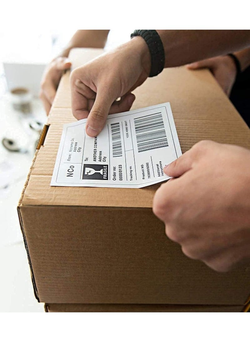 Direct Thermal Labels Self-Adhesive 100mmx100mm (3.93" x 3.93")Stickers, 500 Labels/Roll,Address Shipping Mailing Postage( Blank White) - Image 3
