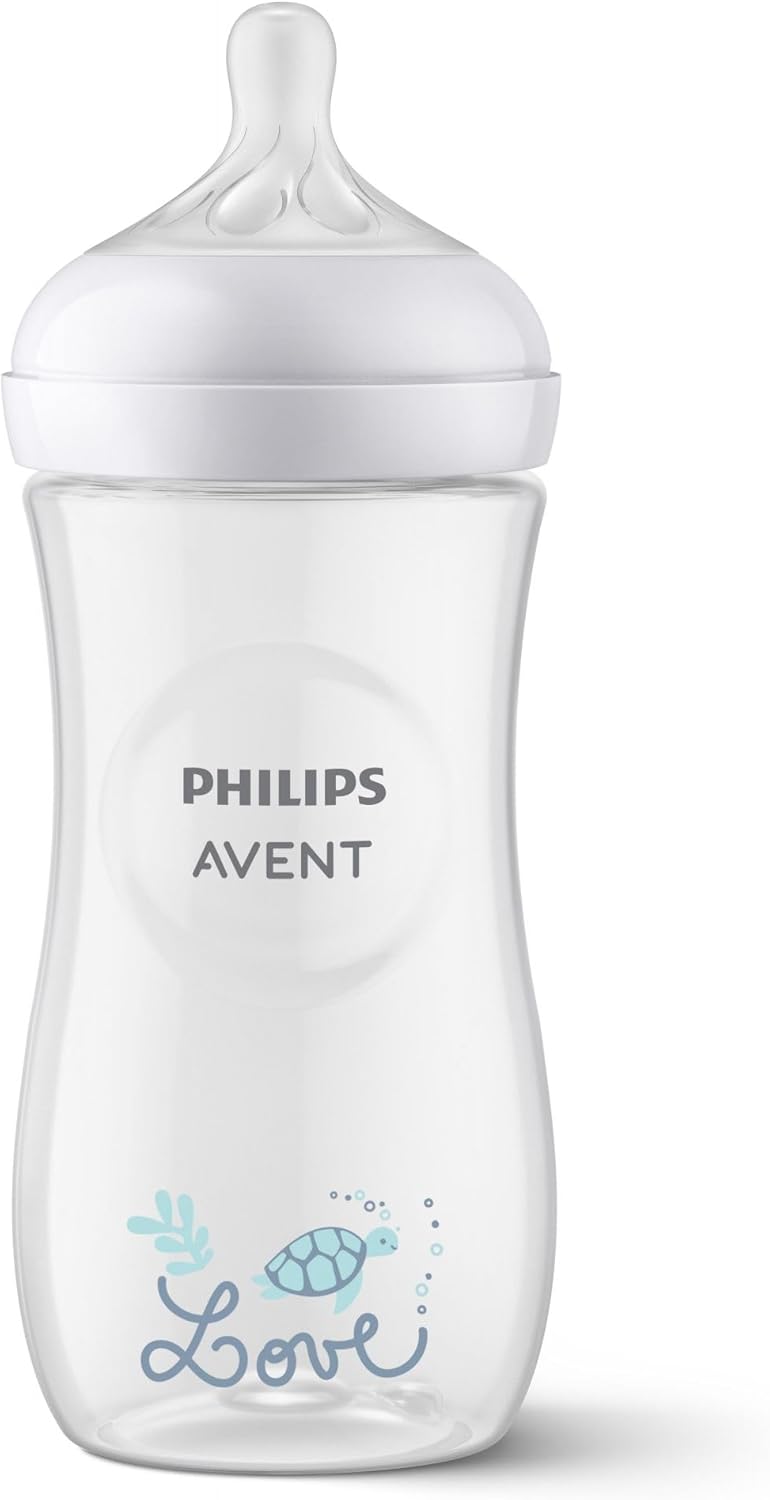 Philips AVENT Natural Response Baby Bottle 330 ml with Flow Rate 4, Teat from 3 Months (SCY906/11) - Image 2