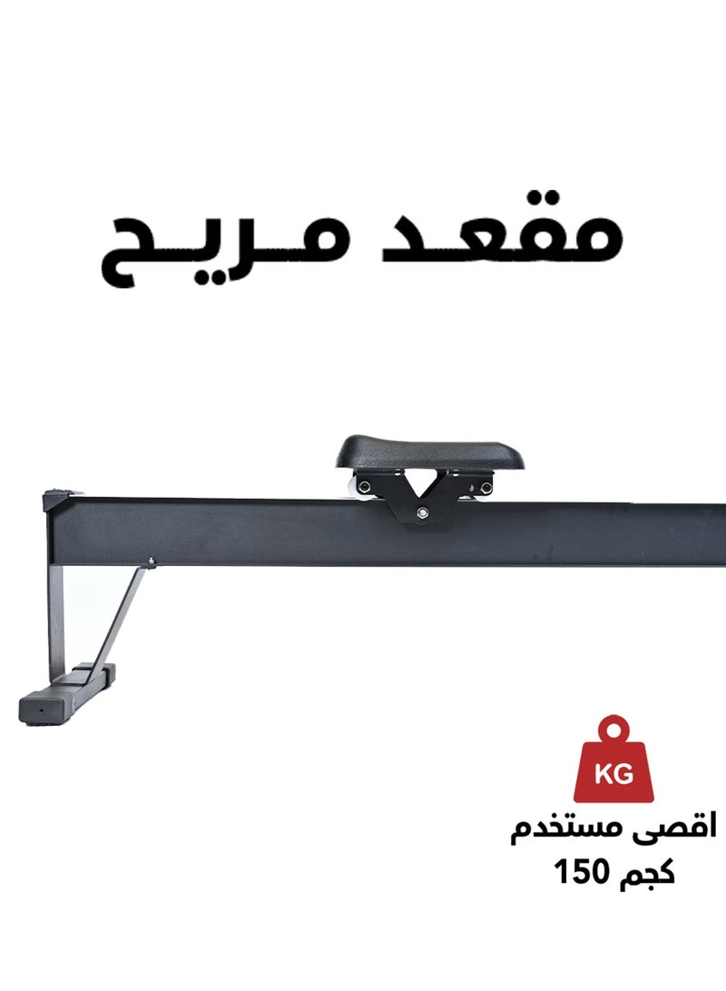 تشامب كت جهاز تجديف هوائي مع ارجل طويلة - شاشة PM5، حامل جهاز، مقاومة هواء قابلة للتعديل، سهلة التخزين - Image 4