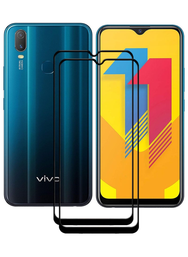 ACLIX 2 Pieces Antistatic ESD Dustproof Premium Quality High Definition Tempered Glass Screen Protector Designed For vivo Y11 (2019) - Image 1