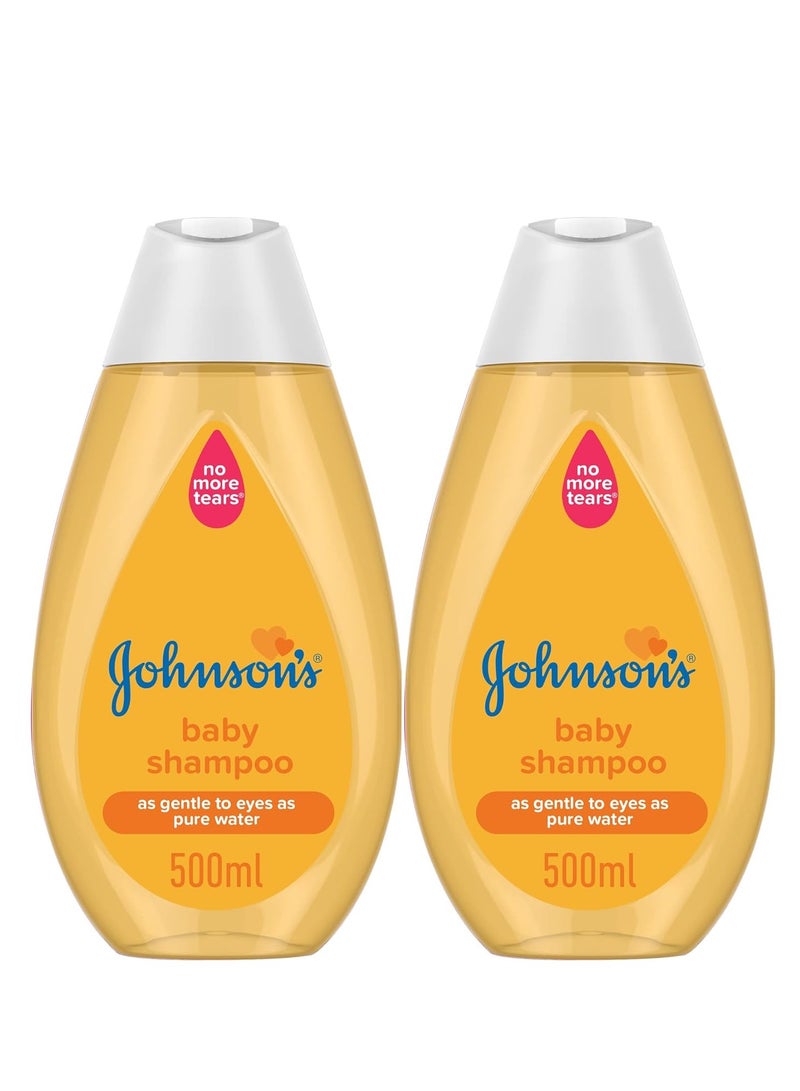 Johnson's Pack Of 2 Baby Shampoo 500ml - Image 1