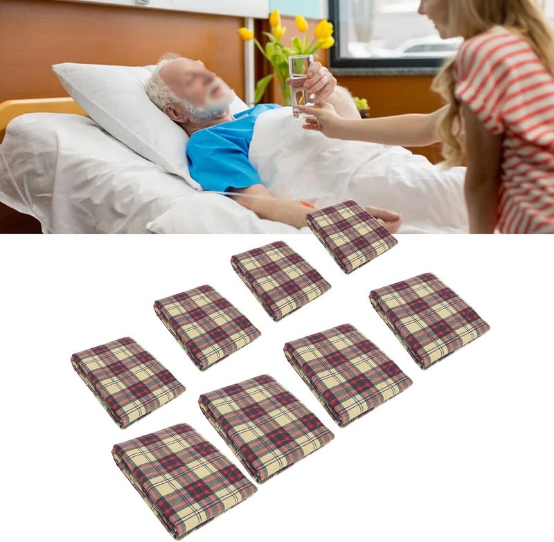 cheekyglo Incontinence Bed Pads, Washable Reusable Plaid Underpads for Adults Toddlers, Nursing Home Hospital(90 * 150) - Image 2