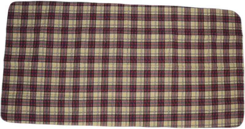 cheekyglo Incontinence Bed Pads, Washable Reusable Plaid Underpads for Adults Toddlers, Nursing Home Hospital(90 * 150) - Image 1