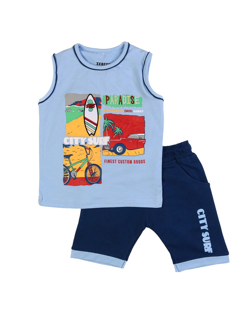 Zercon Summer Pajama Set for Boys - Summer Set for Boys - Image 1