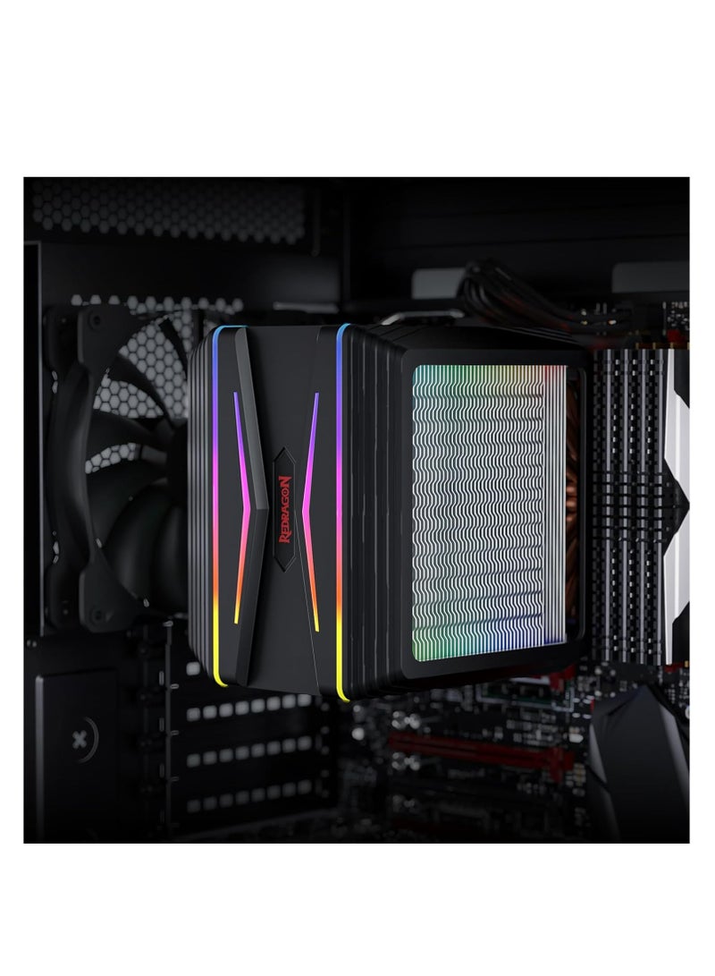 REDRAGON Cc-2188 Hodur Argb Dual Tower Cpu Air Cooler - Image 5