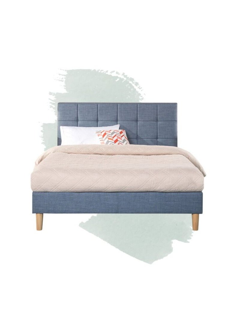 Karnak EnchantRest Upholstered Queen Bed With its distinct square tufted headboard  150x200cm - Image 2