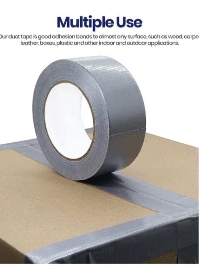 samettex 3 pack of Silver Duct Tape 12 Yards x 2 Inches, Heavy-Duty Waterproof Tape for Patching, Sealing, Securing Cables, and Labels, Easy to Remove and Leaves No Residue ORIGNAL - Image 3