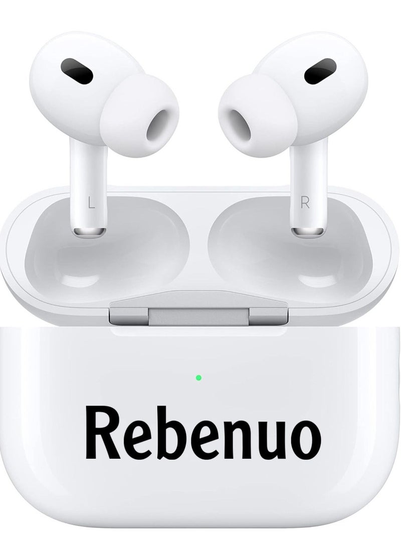 REBENUO - Rebenuo True Wireless Bluetooth Earpods Headset with Wireless Charging (White MODEL RCP60 - Image 1