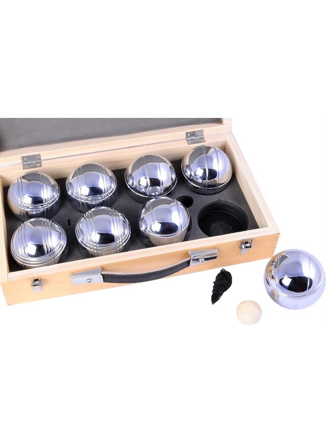 LAMAY Petanque Balls Set (8 Boule Balls) Luxury Petanque Games - Boules Set in Wooden Box, 8 Pieces - Image 5