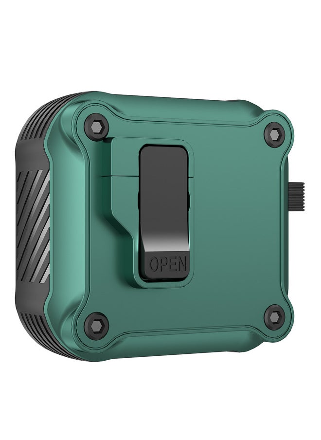 Generic - For Apple Airpods Earphone Case Simple Mecha Airpods4 Protective Case Airpods Bluetooth Earphone Case-Color:For Apple Green-Applicable Models:Airpods 4th Generation - Image 1