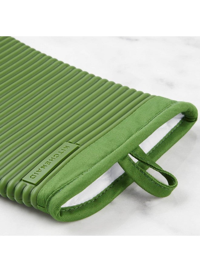 KitchenAid KitchenAid Ribbed Soft Silicone Oven Mitt 2-Pack Set, Mathca, 7.5"x13"  - Image 5