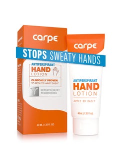 Carpe Carpe Antiperspirant Hand Lotion, A dermatologist-recommended smooth lotion that helps stop hand sweat, Great for hyperhidrosis (Original Eucalyptus) 