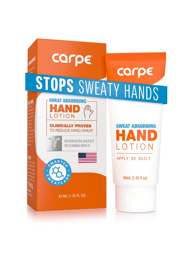 Carpe Sweat Absorbing Hand Lotion A dermatologistrecommended smooth lotion that helps stop hand sweat Great for hyperhidrosis Original Eucalyptus - Image 3