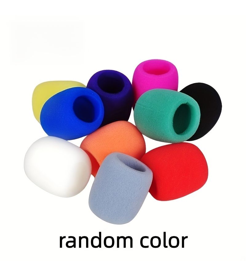 7pcs Thick Soft Sponge Microphone Pop Filters for Handheld Mics Color Coded Dust Protection Vocal Clarity Enhancer for Live Performance Studio Recording Podcasting Karaoke - Image 4