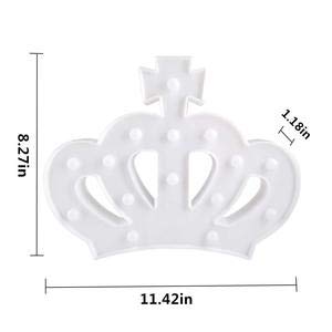 Quace Marquee Alphabet Number Sign Light Hanging Table Top Decoration for Party (Crown) - Image 2