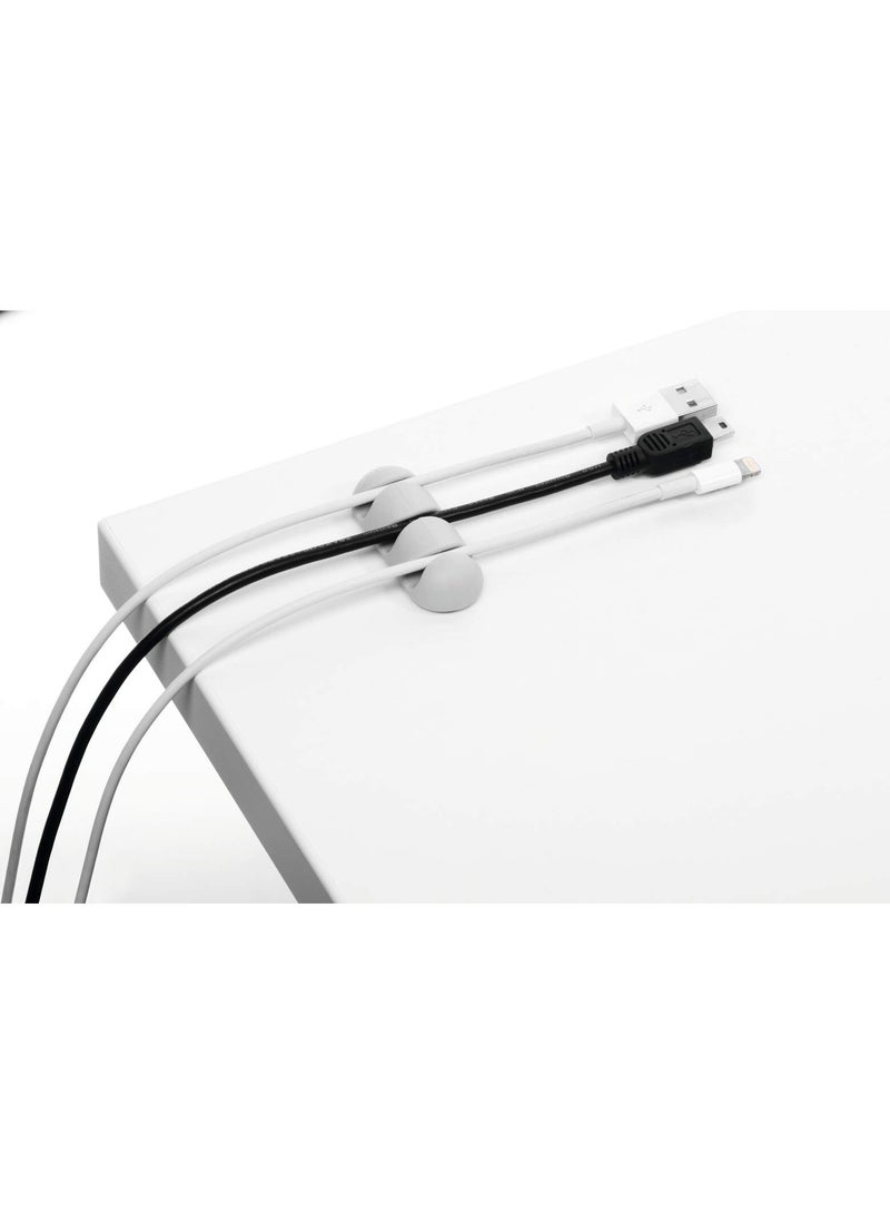 ديورابل مقاطع كابلات لاصقة لتنظيم كابلات USB حتى 5 مم، لاصقة قوية للأسطح الناعمة | تنظيم الكابلات للمكتب والمنزل والحوائط، عبوة 7 قطع صنع في ألمانيا — ديوريبل - Image 5