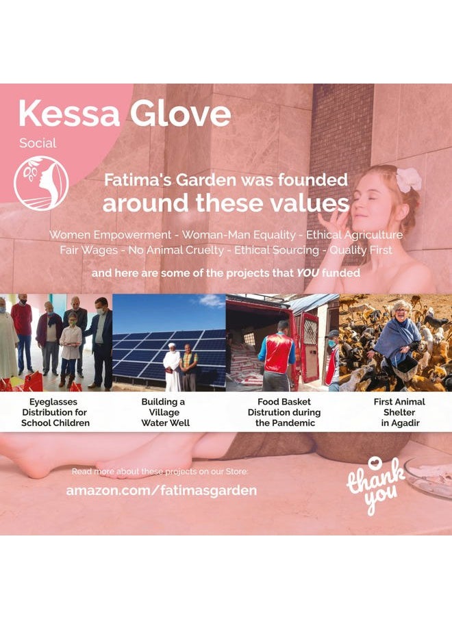 Fatima's Garden - Exfoliating Kessa Gloves - Natural Spa Scrubbers, Black (2 Gloves) - Image 1