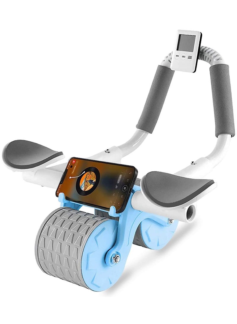 Gonice New with Timer Ab Abdominal Exercise Roller Elbow Support, abs Wheel core Equipment, Automatic Rebound - Image 1