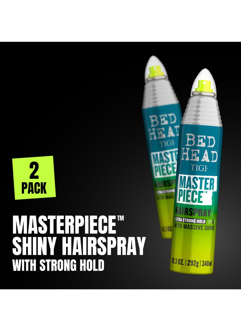 Bed Head Tigi - Masterpiece Hairpsray Extra Strong Hold with Massive Shine - 2 Pack - Image 1