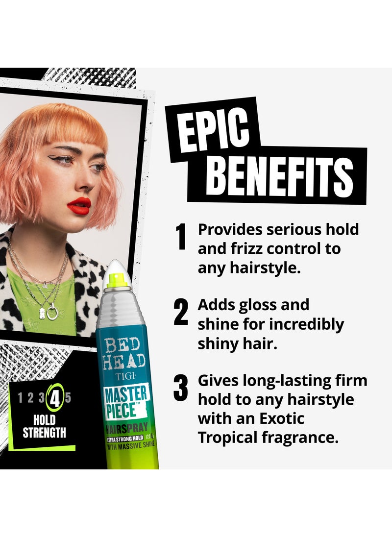 Bed Head Tigi - Masterpiece Hairpsray Extra Strong Hold with Massive Shine - 2 Pack - Image 1