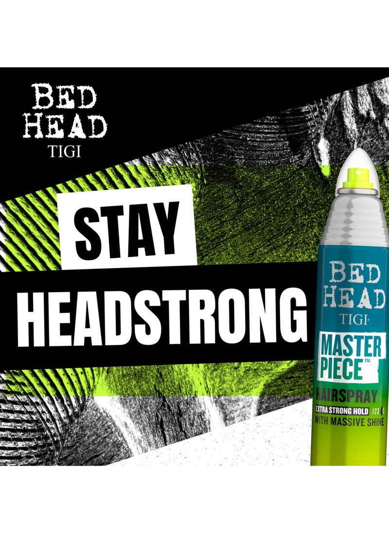 Bed Head Tigi - Masterpiece Hairpsray Extra Strong Hold with Massive Shine - 2 Pack - Image 1